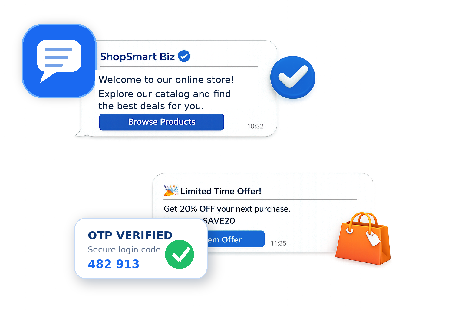 Bulk SMS & OTP product experience